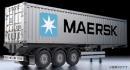 RC Container Trailer Maersk - 40ft 3-Axle
