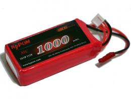 Li‐Poバッテリー　KP1000mAh3 セル 35‐70C