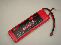 Li‐Poバッテリー　KP4200mAh3 セル 35‐70C