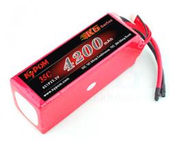Li‐Poバッテリー　KP4200mAh6セル 35‐70C