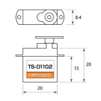 Tahmazoマイクロサーボ　TS-D1102　2個セット