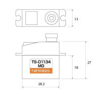 Tahmazoサーボ　TS-D1134MG
